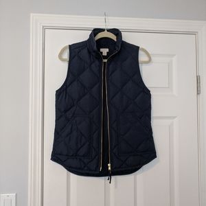 J. Crew Navy Quilted Vest